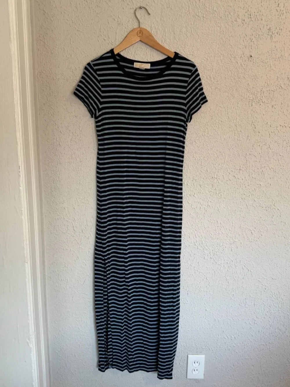 Blue Striped Michael Kors Midi Dress